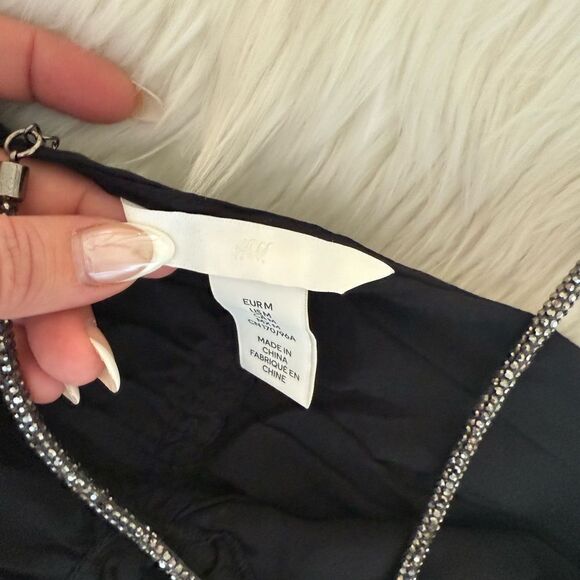 Black rhinestone Ruched Halter Top - Picture 8 of 8